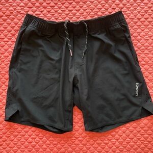 Legends Relay Men's Black Athletic Shorts